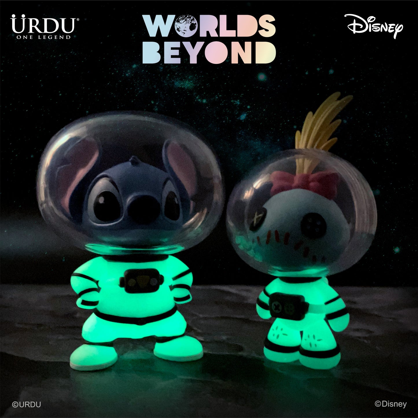 DISNEY WORLDS BEYOND BLIND BOX SERIES 2 - STITCH AND SCRUMP