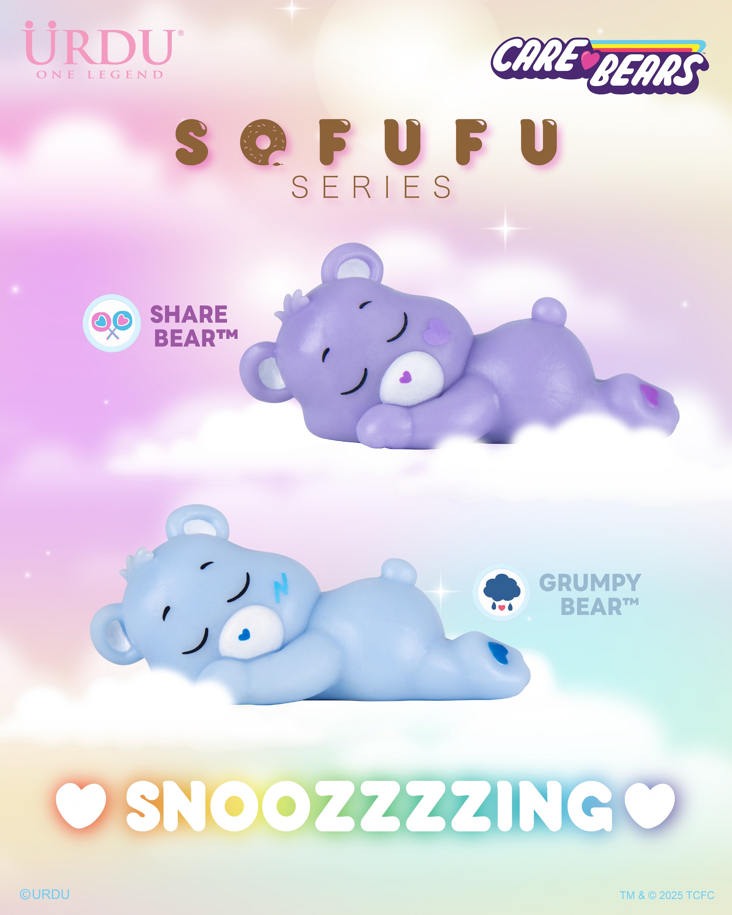 URDU Sofufu Series - Snoozing Care Bears