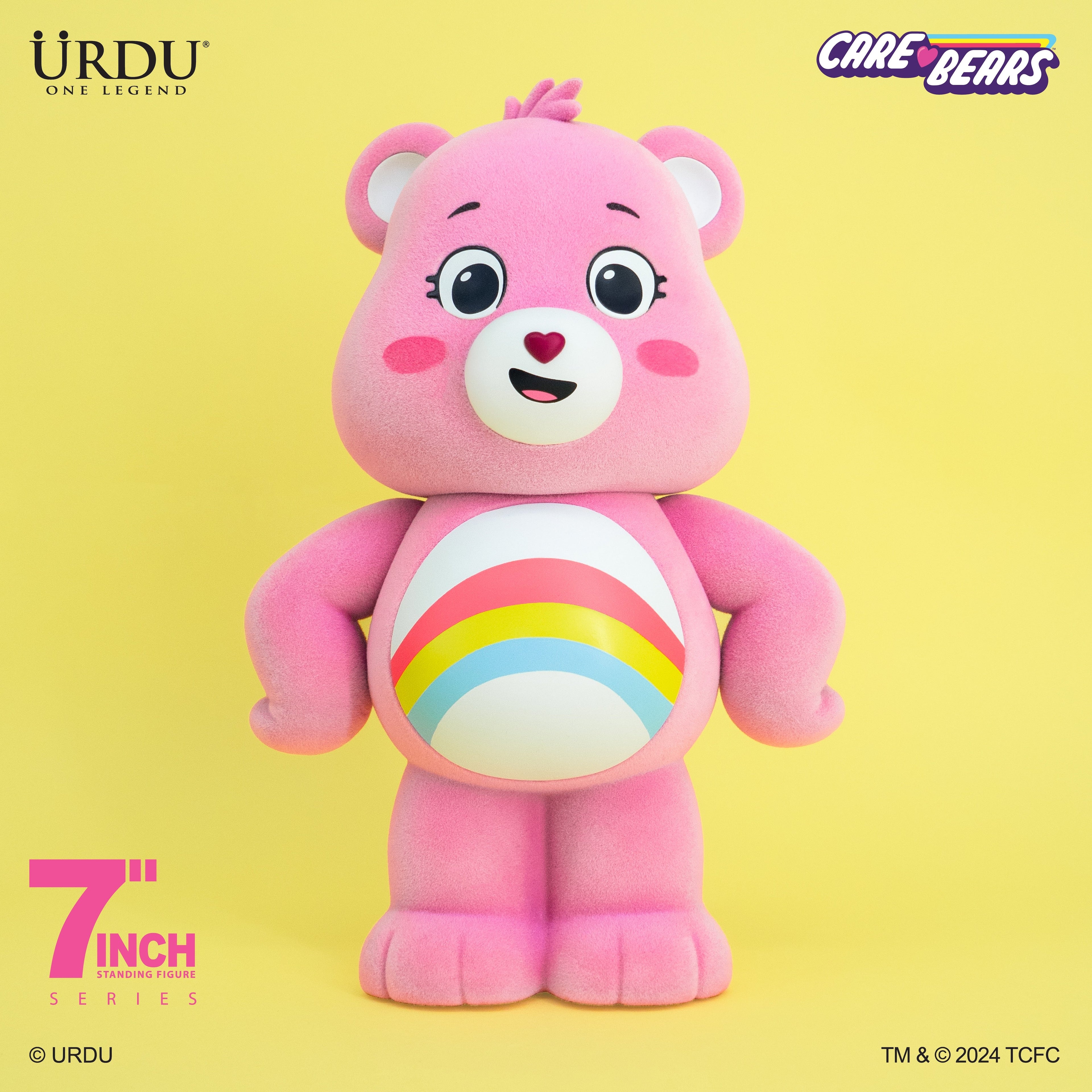 URDU x CloudCo 7-inch Standing Figure – Care Bears Unlock The Magic (Cheer Bear)