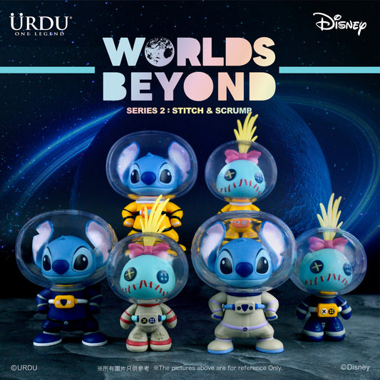 DISNEY WORLDS BEYOND BLIND BOX SERIES 2 - STITCH AND SCRUMP