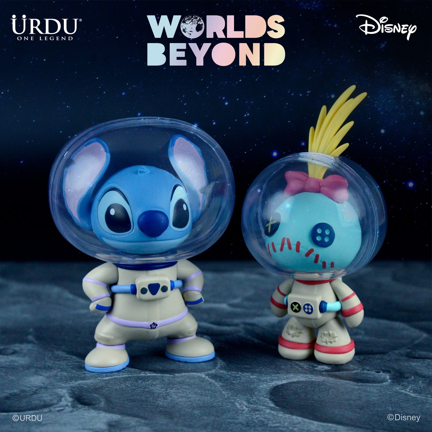 DISNEY WORLDS BEYOND BLIND BOX SERIES 2 - STITCH AND SCRUMP