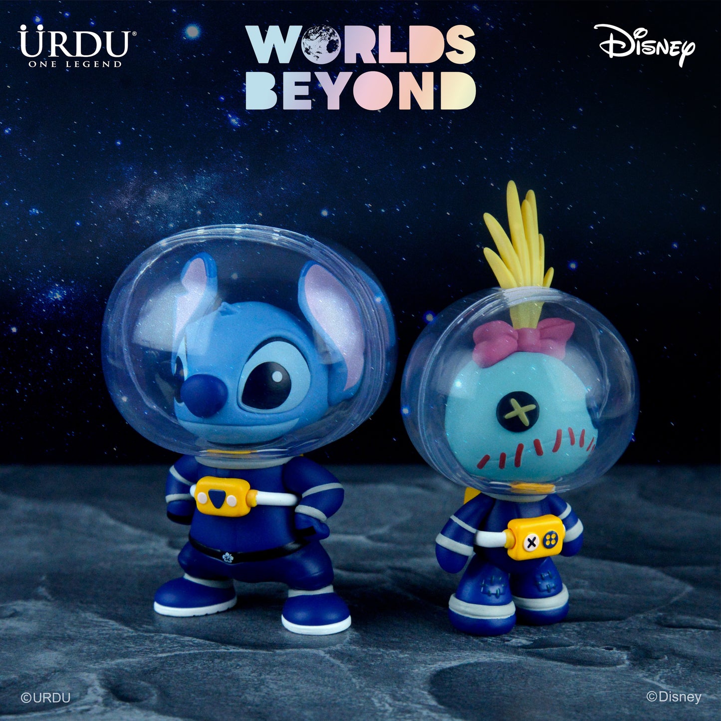 DISNEY WORLDS BEYOND BLIND BOX SERIES 2 - STITCH AND SCRUMP